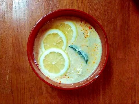 ●簡単♪レモン×豆乳≒おぼろ豆腐★西のまるごと鍋●